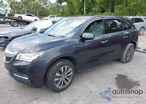 2014 Acura Mdx Technology Package from USA, damaged, VIN 5FRYD4H44EB012536